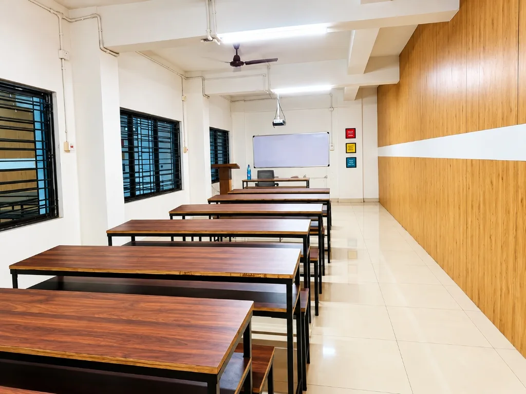 Wide Angle View of Modern Smart Classroom at Smart Abroad